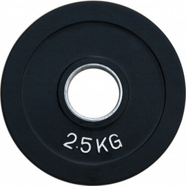 Диск олимпийский обрезиненный черный FITNES SPORT 2.5 кг RCP18-2.5